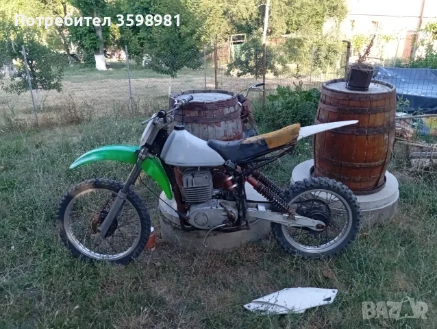 МЗ 250 на кросова рамка, снимка 2 - Мотоциклети и мототехника - 55838626