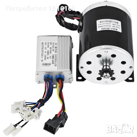 ел. двигател 36V 800W DC Brush Gear Motor, с контролер за него
