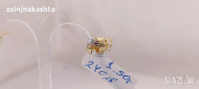 Нови Златни обеци-1,50гр/14кр, снимка 4 - Обеци - 50681109