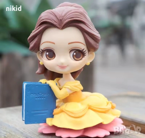Бел Белл с книга голяма пластмасова фигурка PVC за игра и торта топер украса