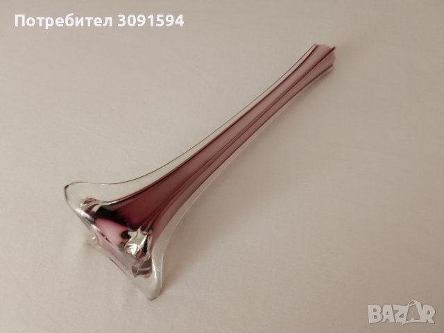 Стъклена ваза за едно цвете , снимка 1