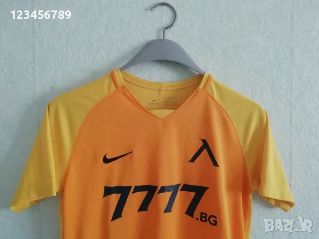Левски София Nike оригинална тениска фланелка жълт екип Levski Sofia Найк, снимка 4 - Тениски - 50656794
