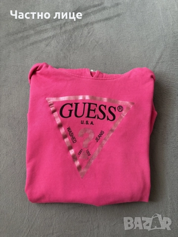 Блуза с дълъг ръкав и качулка Guess, с етикет, снимка 6 - Блузи с дълъг ръкав и пуловери - 55967983