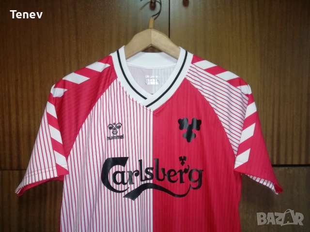 Дания 1986 #10 Елкер Hummel оригинална ретро тениска Denmark Elkjaer, снимка 4 - Тениски - 52998734