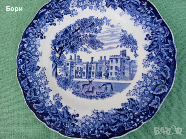 Стар английски порцелан J&G MEAKIN England , снимка 2 - Чинии - 36402987