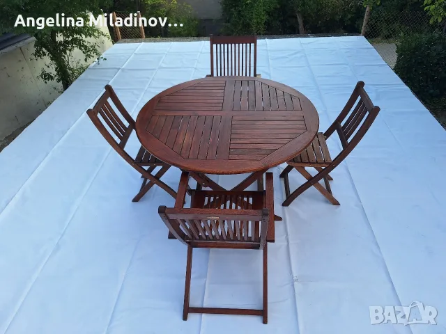 Градински дизайнерски сгъваеми мебели 