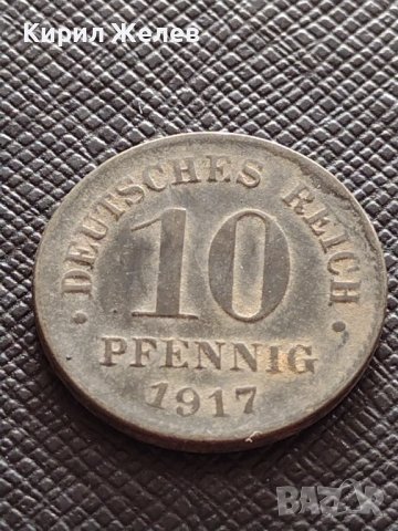 ДВЕ МОНЕТИ 10 Дойче Райх пфенинги 1917 - 1921г. Стари редки за КОЛЕКЦИЯ ДЕКОРАЦИЯ 31454, снимка 3 - Нумизматика и бонистика - 38444255