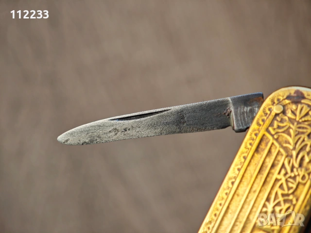 Старо месингово ножче Solingen, снимка 5 - Ножове - 53336109