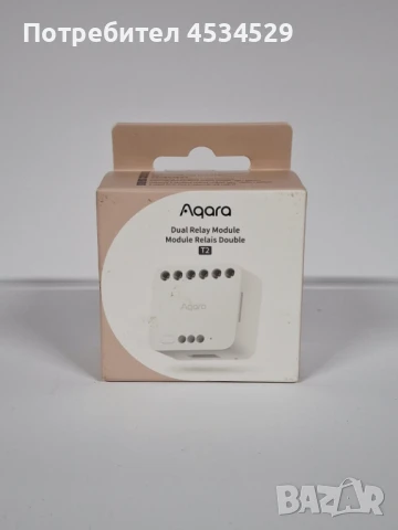 Смарт превключвателен модул Aqara - T2, no neutral, бял , снимка 1