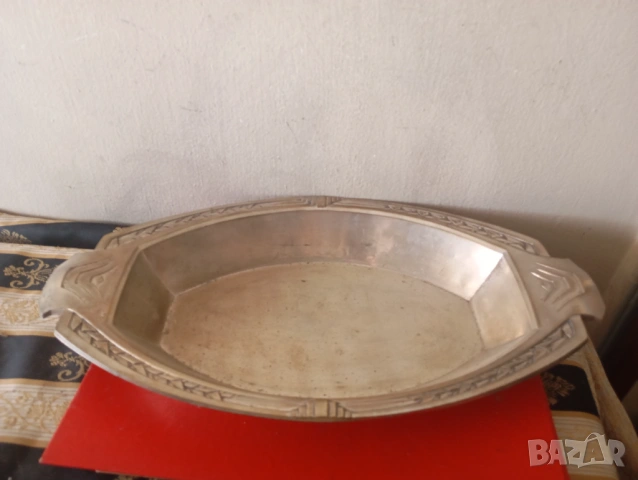 Посребрена купа,панер арт нуво