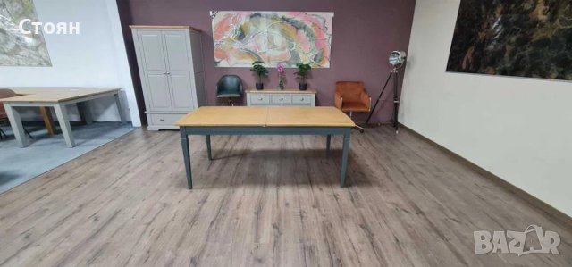 ПРОМОЦИЯ!!!Трапезна дървена маса със сиви крака
