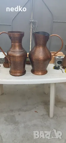 старинни медни вази, снимка 5 - Антикварни и старинни предмети - 56251436