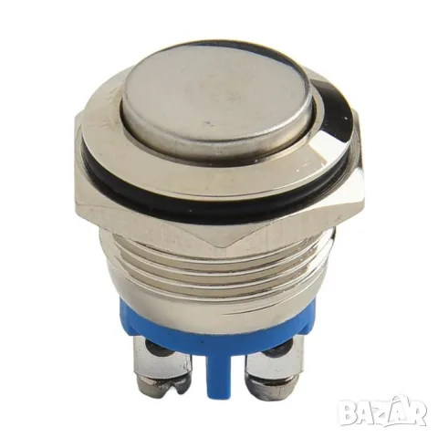 Метален бутонен превключвател 12V/24V с резба 16 mm, снимка 3 - Аксесоари и консумативи - 55865630