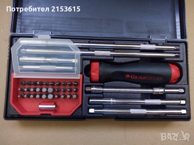 GearWrench GearDriver РАТЧЕТ ДРЪЖКА  със сменяеми НАКРАЙНИЦИ  БИТОВЕ КОМПЛЕКТ , снимка 4 - Други инструменти - 42368961