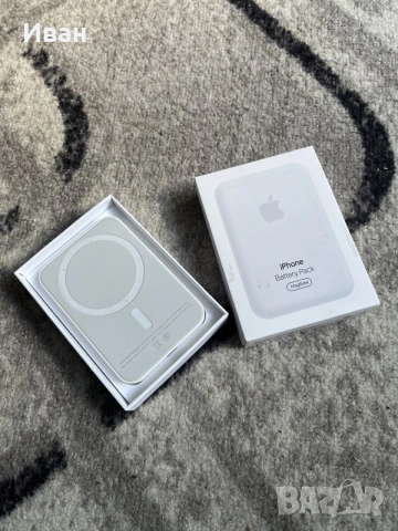 Външна преносима магнитна батерия MagSafe, снимка 3 - Външни батерии - 56244604