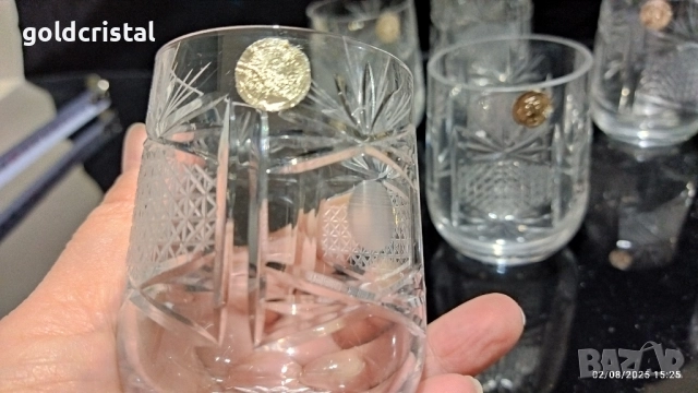кристални чаши за ракия , снимка 6 - Антикварни и старинни предмети - 51459148