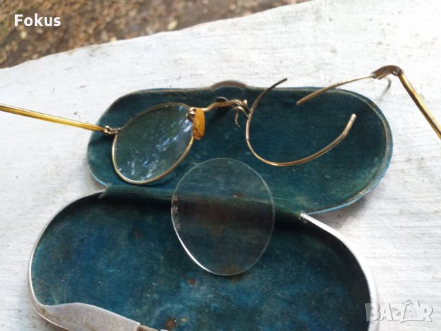 Стари очила с позлата Пенсне, снимка 5 - Антикварни и старинни предмети - 34219384