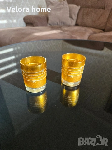 ЗЛАТНИ свещници 2 броя комплект