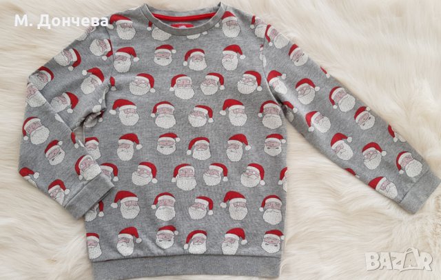 Коледна блуза 8-9 години, снимка 5 - Детски Блузи и туники - 35186287