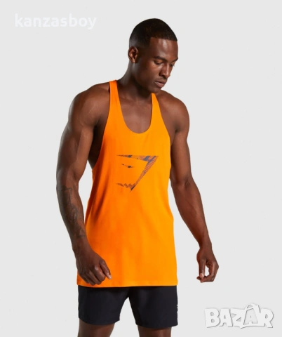 Gymshark Infill Stringer - Orange - мъжки фитнес потник Л НОВ