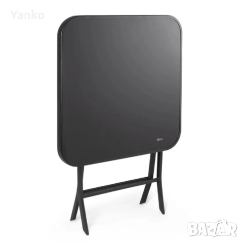 Сгъваема маса Muhler, със стъклен плот, снимка 2 - Градински мебели, декорация  - 53931882