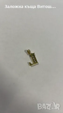 Златна висулка буква "L" 14к/1.18 гр., снимка 2 - Колиета, медальони, синджири - 47744606