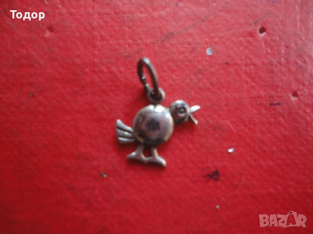 Сребърна висулка медальон врабче 835 , снимка 6 - Колиета, медальони, синджири - 40699483