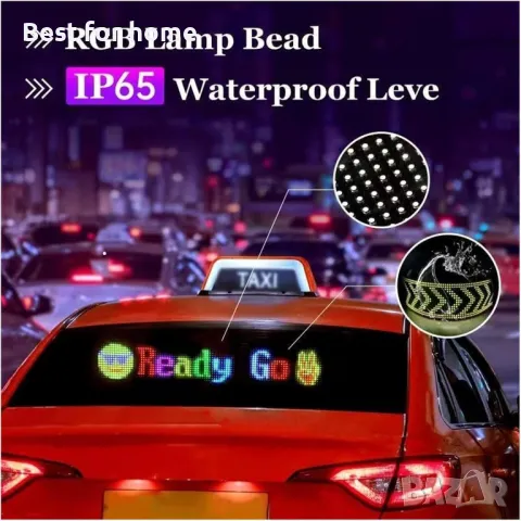 LED дисплей- гъвкав матричен панел програмируем 12x47 см, снимка 3 - Рекламни табели - 49231605