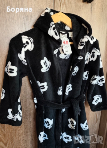 Детско халатче Disney H&M мики маус , снимка 9 - Хавлии и халати - 53916965