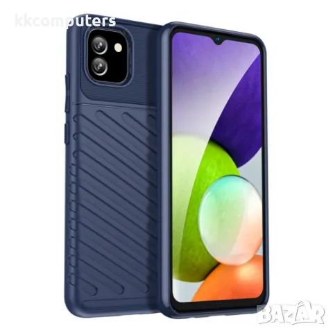 Samsung Galaxy A03 Удароустойчив Twill Texture Калъф и Протектор, снимка 3 - Калъфи, кейсове - 48611369