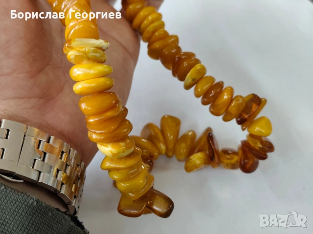 Гердан от кехлибар , снимка 7 - Колиета, медальони, синджири - 53945766