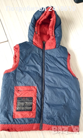 Replay Milano Hooded Down Vest Mens Size S / M ОРИГИНАЛ Мъжки Пухен Елек!, снимка 4 - Якета - 52775766