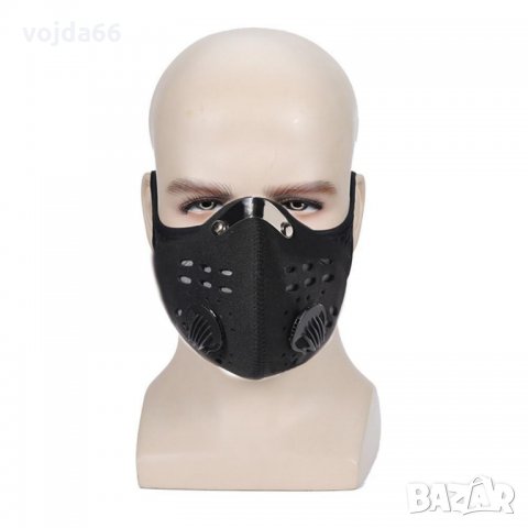 Маска за лице неопренова/анти смог,финни прахови частици,спорт/