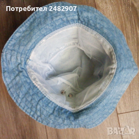 Детска дънкова шапка, снимка 6 - Шапки, шалове и ръкавици - 52255084