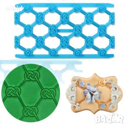 Ромбове с възел щампа резец мрежа ограда решетка за борд украса пластмасова