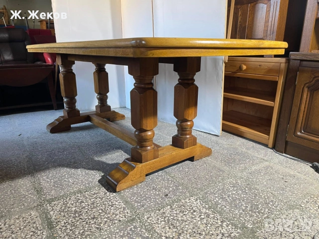 Масивна трапезна маса, снимка 4 - Маси - 53084550