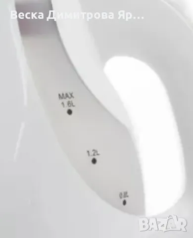 Електрическа кана Voltz 2200W, 1.6л., Бял/черен, Бял/червен, Черна, снимка 3 - Кани - 48445492