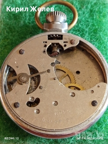 Джобен часовник Ingersoll Triumph Britannia рядък за КОЛЕКЦИОНЕРИ 37524, снимка 10 - Антикварни и старинни предмети - 54076012
