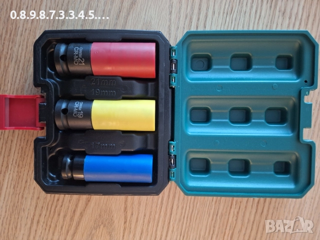 комплект ударни глухи ключове 17, 19 и 21 на Парксайд