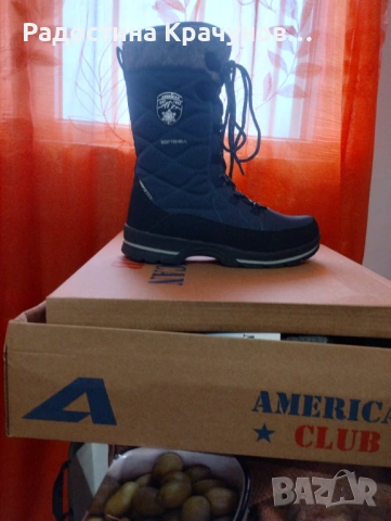 Продавам зимни дамски водоустойчиви дамски боти, снимка 4 - Дамски боти - 53933454