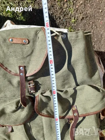 Стара брезентова раница #14, снимка 5 - Екипировка - 49484185