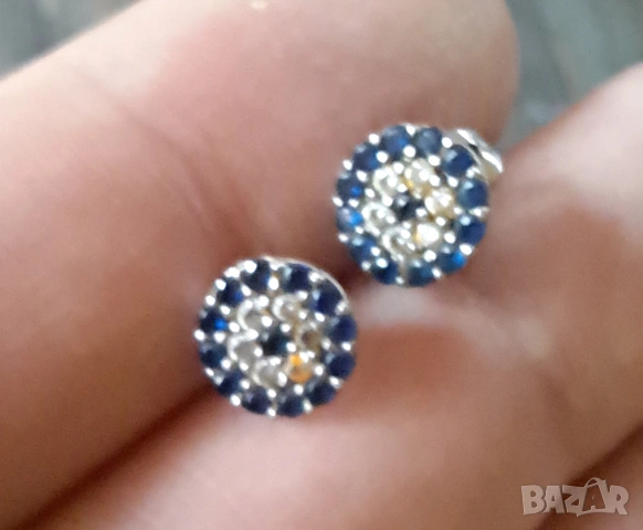 Сребърни обеци, снимка 5 - Обеци - 54177363