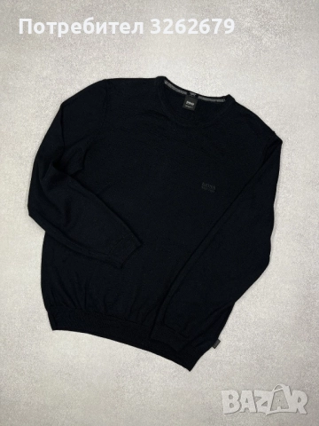 Hugo Boss wool 100% оригинален пуловер размер XL, снимка 2 - Пуловери - 52393428