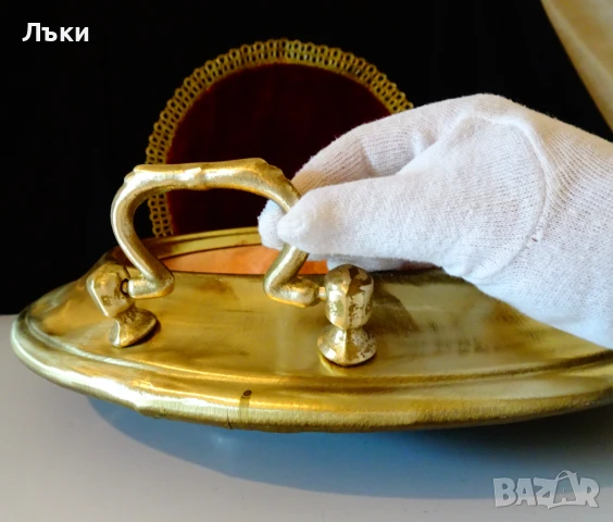 Медно барбекю на дървени въглища 3 кг.,мангал. , снимка 2 - Антикварни и старинни предмети - 51183994