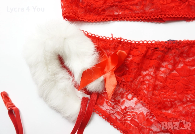 Avidlove L дамски комплект червено дантелено бельо, снимка 3 - Бельо - 52240044