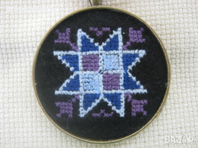 Бродирани бижута с шевици 2, снимка 10 - Колиета, медальони, синджири - 29697661