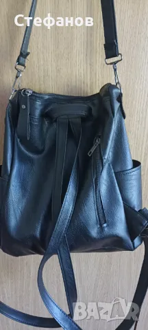 Дамска кожена раница -чанта, снимка 6 - Раници - 50185844
