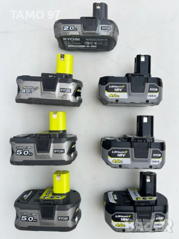 Ryobi - Акумулаторен сет от 11машини 7 батерии 18V като нови, снимка 14 - Други инструменти - 52842391