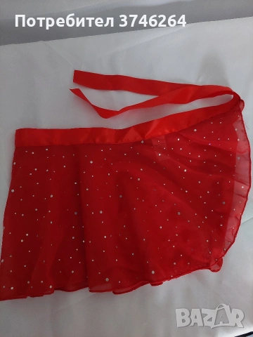 Червена пола/поличка за танци 