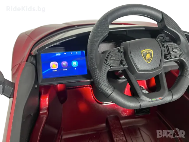 Lamborghini Revuelto 12V - Детска акумулаторна кола, Червена, EVA гуми, снимка 9 - Детски велосипеди, триколки и коли - 49731511